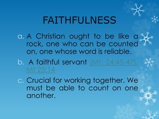 Couples for christ chapter talk Faithfulness and Order | PPTX