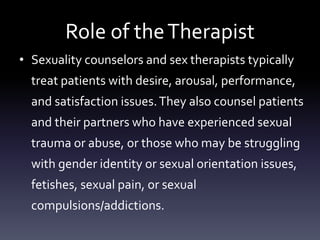 Couple therapy and treatment of sexual dysfunction