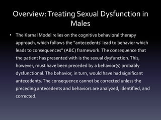 Couple therapy and treatment of sexual dysfunction