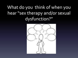 Couple therapy and treatment of sexual dysfunction