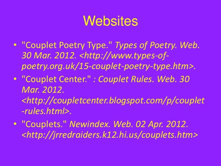 Couplets