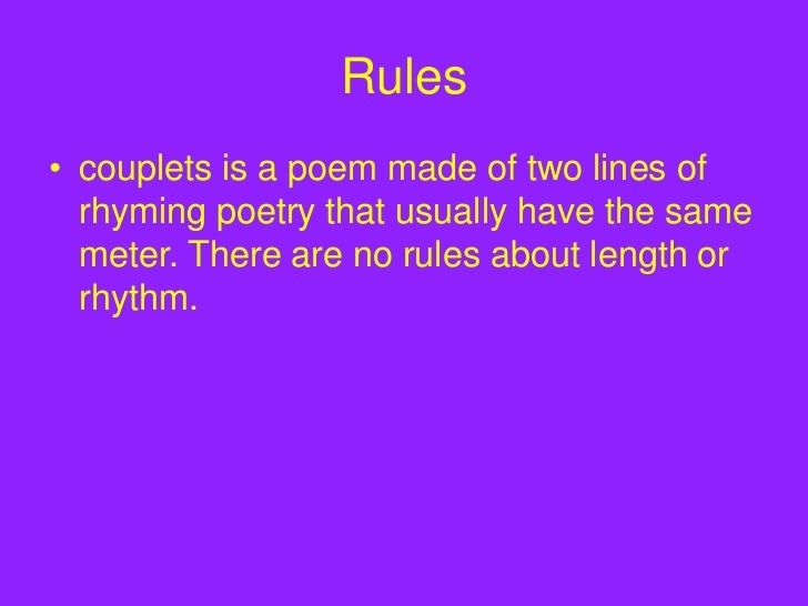 Couplets