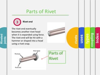 Coupling and riveting