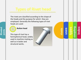 Coupling and riveting