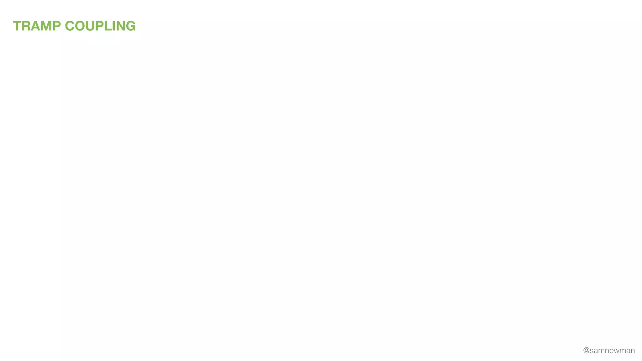 @samnewman
TRAMP COUPLING
 