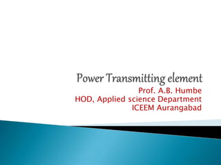 Prof. A.B. Humbe
HOD, Applied science Department
ICEEM Aurangabad
 