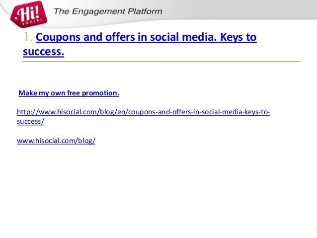 coupon app coupons and offers in social media keys to success