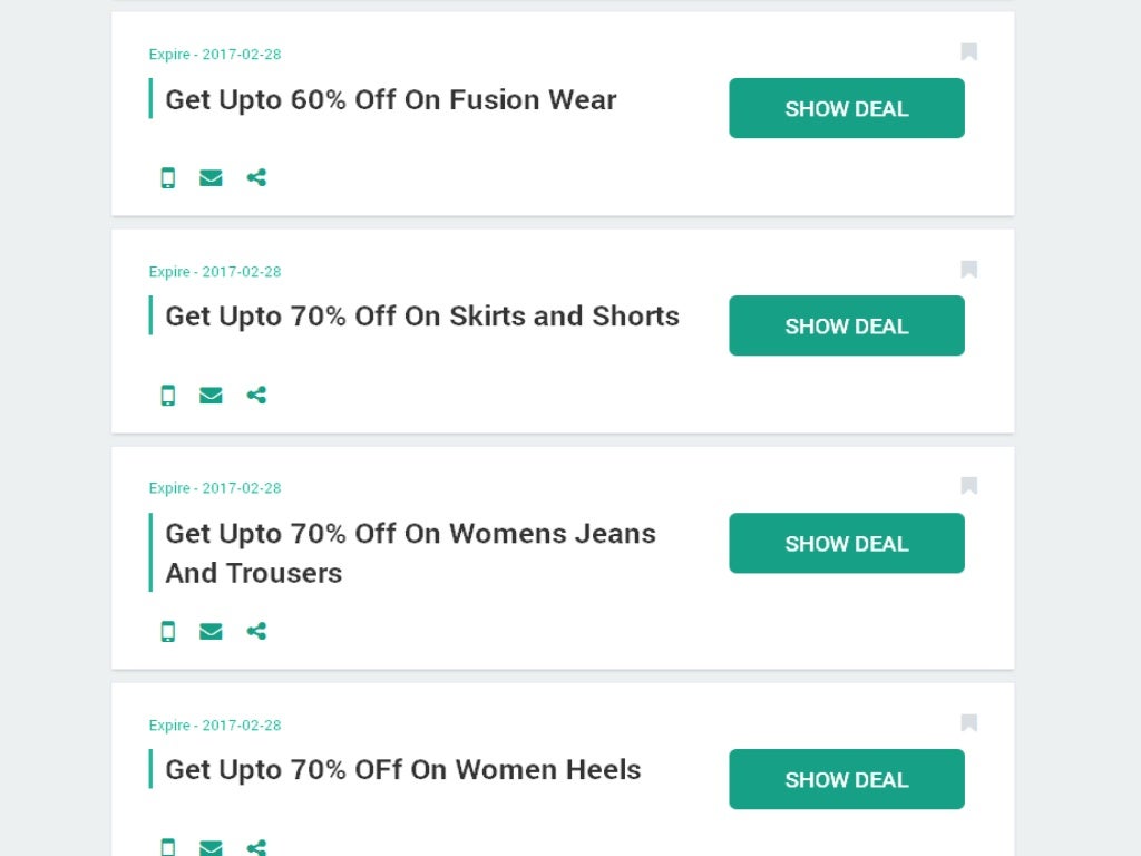Coupon code on myntra
