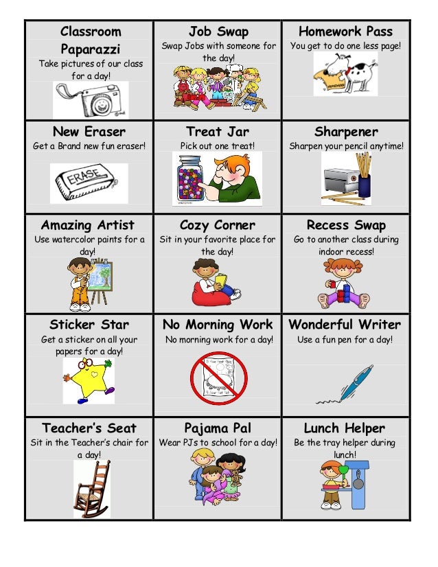 Class coupon template