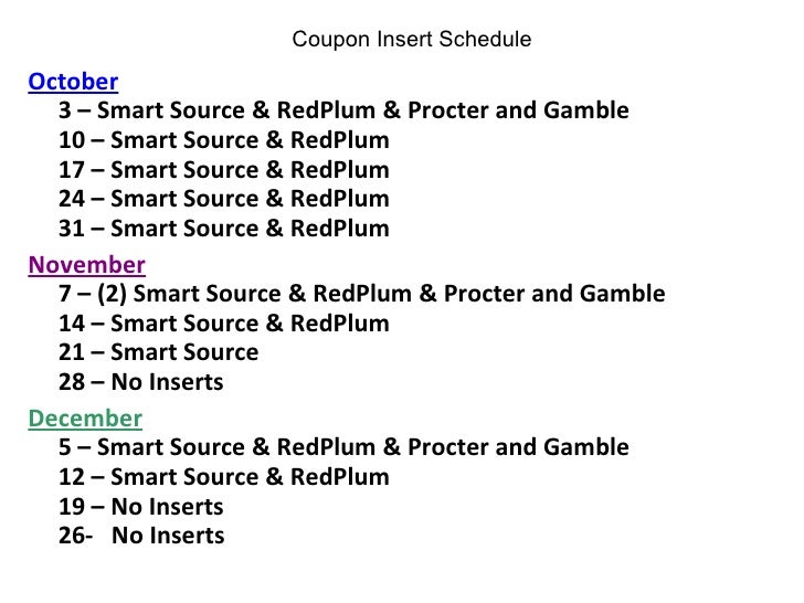 Procter and gamble coupons september 2019
