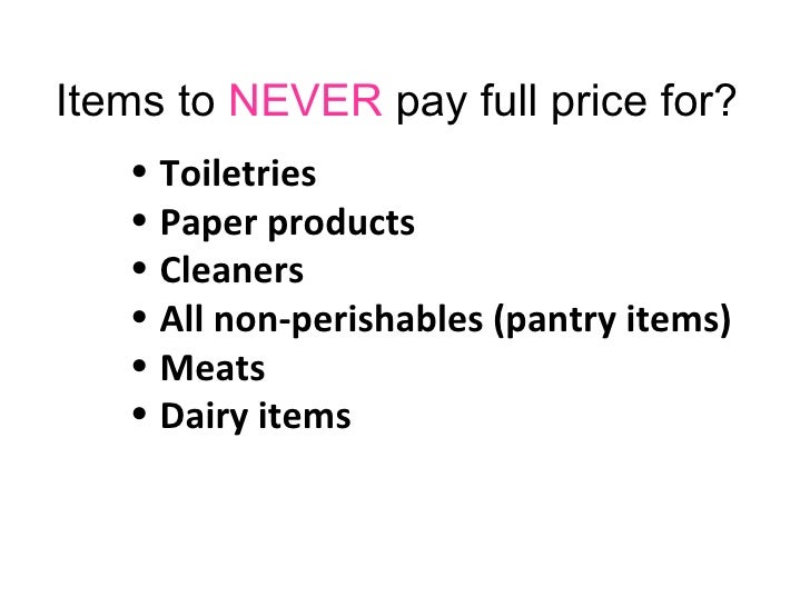 Coupon class powerpoint presentation