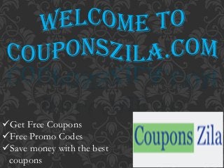 Get Free Coupons
Free Promo Codes
Save money with the best
coupons
 