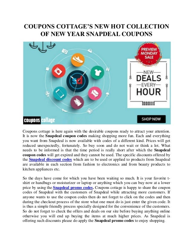 snapdeal coupons for new users today