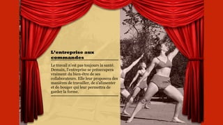 Le patient est de
plus en plus
impatient
Aujourd’hui, le patient est
patient.
Il attend le verdict du médecin
et consomme du traitement.
Demain, il sera acteur de sa
maladie.
Grâce à des sites, des
applications et des jeux, il
contribuera au diagnostic,
recherchera le bon traitement,
partagera ses données,
s’impliquera dans la
recherche.
 