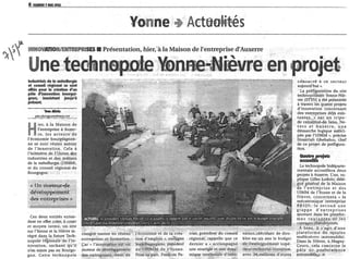 Gilles Lodolo: Une technopole Yonne-Nièvre en projet
