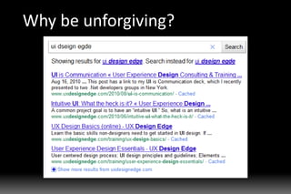 Why be unforgiving?
 