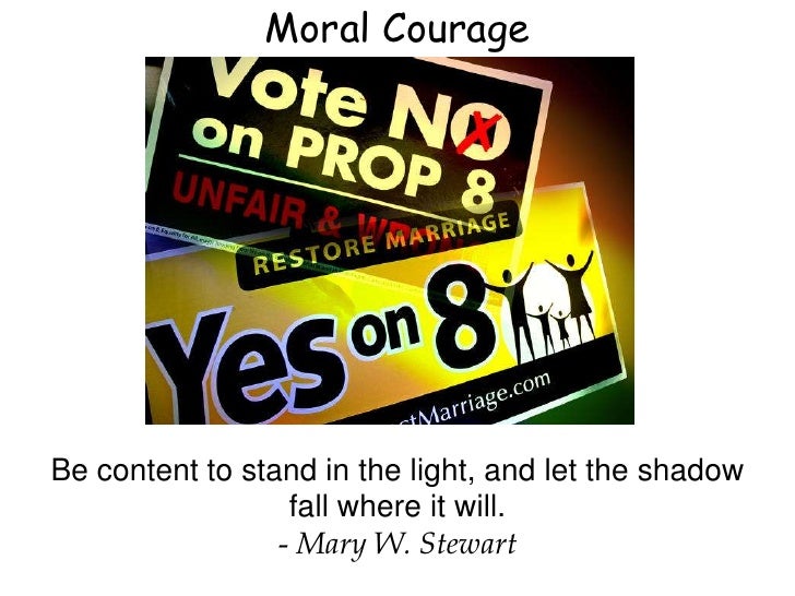 Moral courage essay