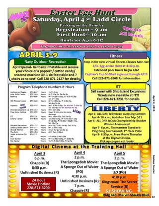 April2,2015SeabeeCourier
12
 