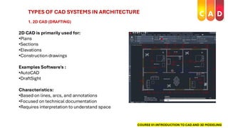 Comprehensive Introduction to CAD and 3D Modeling for Architecture ...