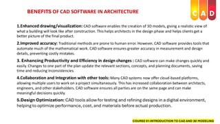 Comprehensive Introduction to CAD and 3D Modeling for Architecture ...