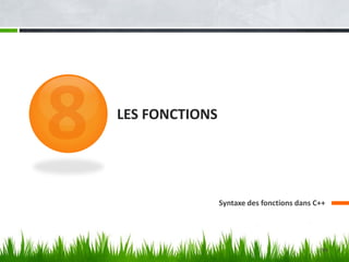 LES FONCTIONS
Syntaxe des fonctions dans C++
194
 