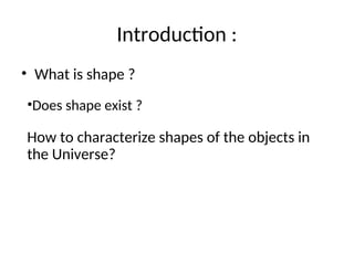 Shape Existed Some basic considerations on shapes in Architecture.ppt
