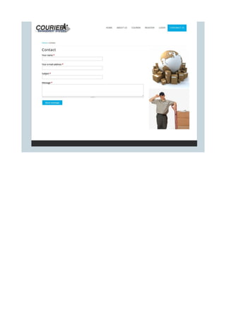 Courier management-system-screens