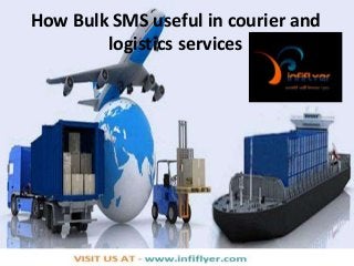 How Bulk SMS useful in courier and
logistics services
 