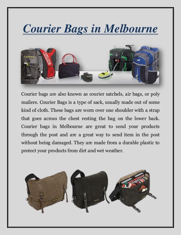 Courier Bags in Melbourne