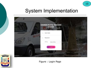 System Implementation
Figure : Login Page
10
 