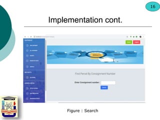 Figure : Search
Implementation cont.
16
 