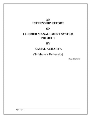 Courier management system project report.pdf