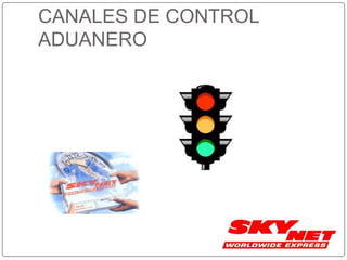 CANALES DE CONTROL
ADUANERO
 