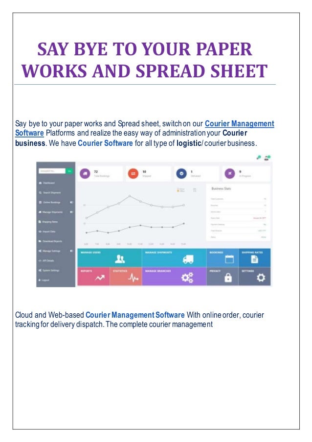 Courier Service Software, Courier Management Software UK