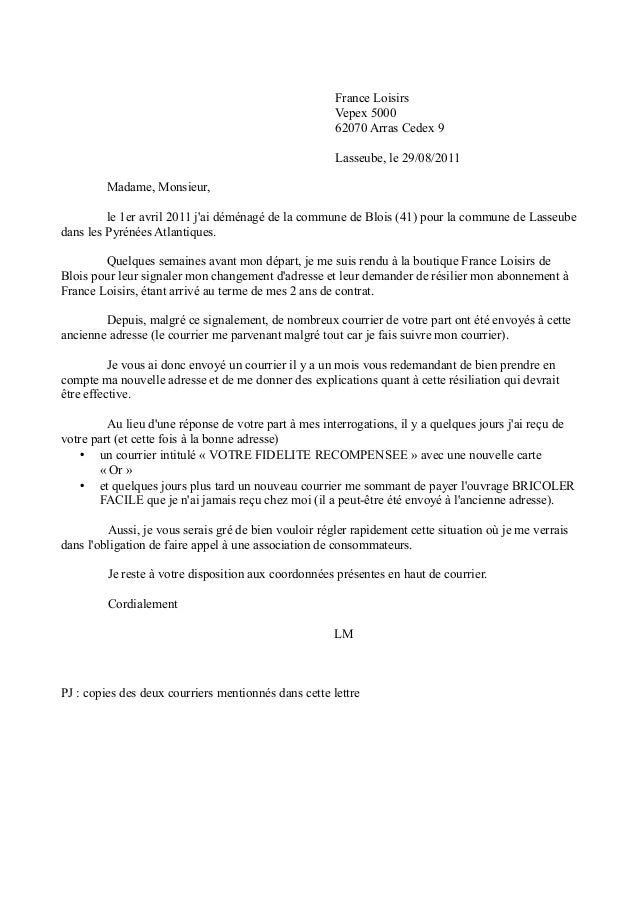 Courrier Contentieux France Loisirs2