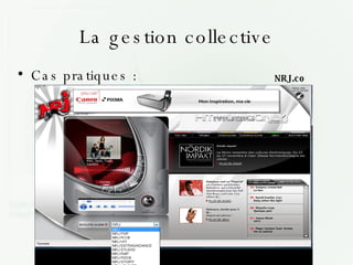 La gestion collective Cas pratiques : NRJ.com 