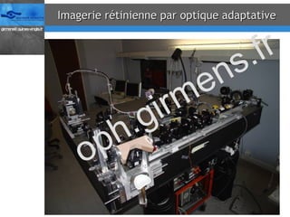 Imagerie rétinienne par optique adaptative oph.girmens.fr 