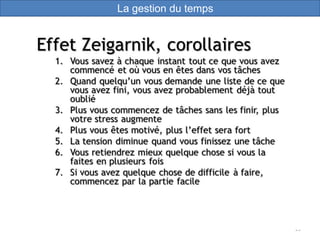 25
La gestion du temps
 