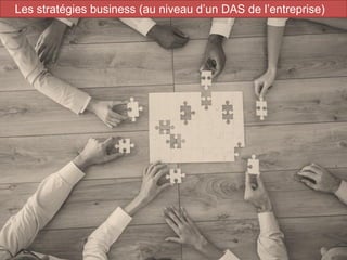 100
Les stratégies business (au niveau d’un DAS de l’entreprise)
 