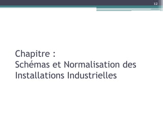 Chapitre :
Schémas et Normalisation des
Installations Industrielles
12
 