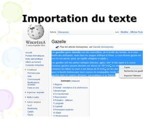 Importation du texte




       Mme Sameh Mejdoub
 