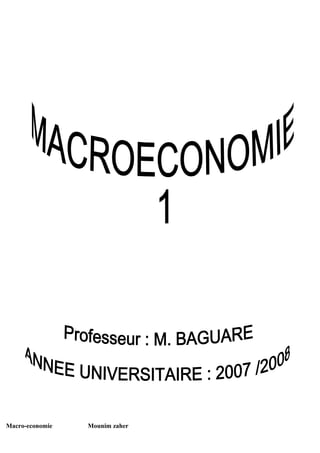Macro-economie Mounim zaher
 