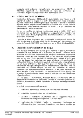 Cours Microsoft Windows 2003 Server 1ere Partie 6 Mars 2008