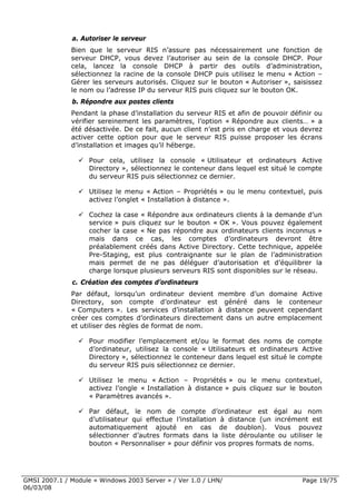 Cours Microsoft Windows 2003 Server 1ere Partie 6 Mars 2008