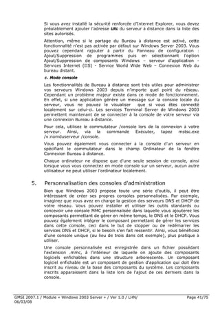 Cours Microsoft Windows 2003 Server 1ere Partie 6 Mars 2008