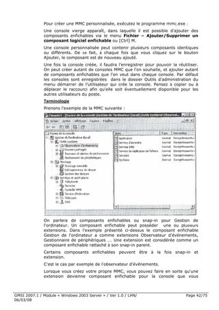 Cours Microsoft Windows 2003 Server 1ere Partie 6 Mars 2008