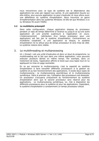 Cours Microsoft Windows 2003 Server 1ere Partie 6 Mars 2008