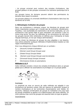 Cours Microsoft Windows 2003 Server 1ere Partie 6 Mars 2008