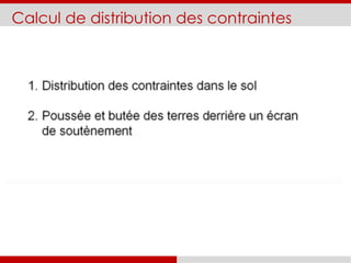 Calcul de distribution des contraintes
 