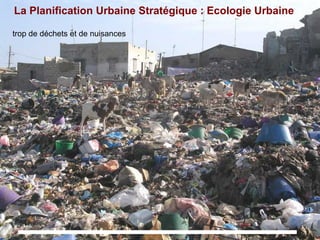 trop de déchets et de nuisances
La Planification Urbaine Stratégique : Ecologie Urbaine
 